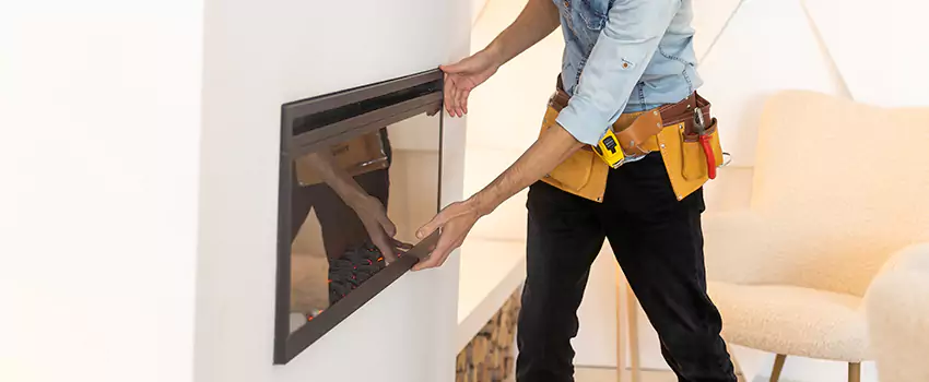 Metal Fireplace Installation in Jollyville, Texas